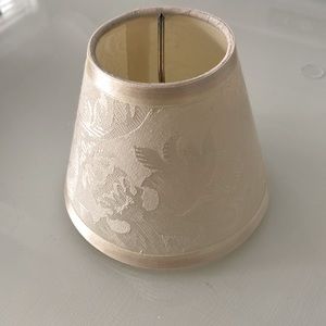 Embossed lamp shade ivory off white